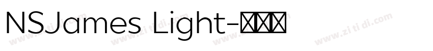 NSJames Light字体转换